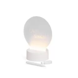 Luminária Led de Mesa Tela Acrílica 3D para Lembrete Personalizada 